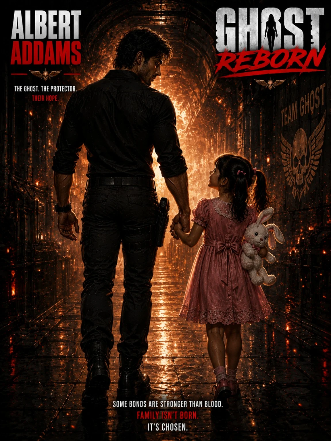 Albert Addams and Mei artwork